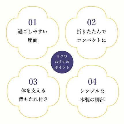 背もたれ付正座椅子