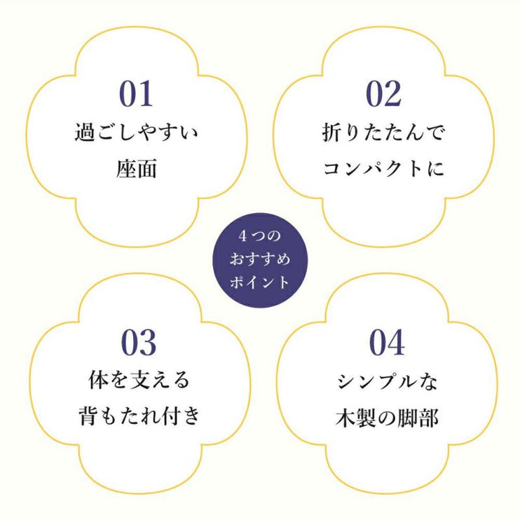 背もたれ付正座椅子