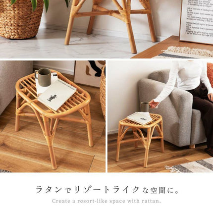 ラタンスツール