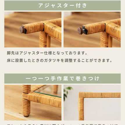 ガラスシェルフW