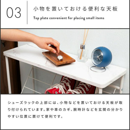 石目調シューズ・ディスプレイ