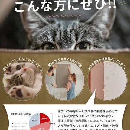 BOOMIE キャットブリーダー監修  猫用壁保護シート
